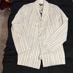 Whit Striped Blazer